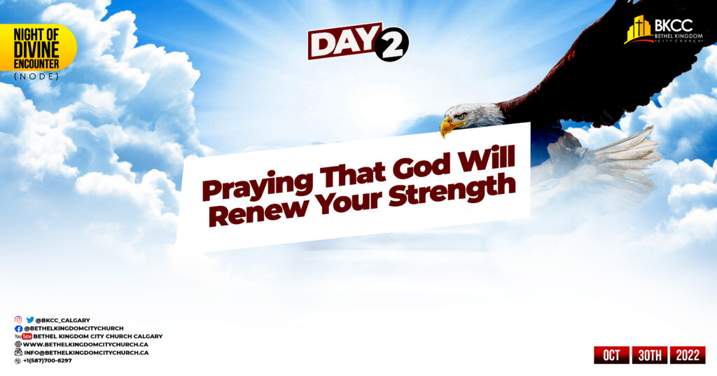 God Will Renew Your Strength