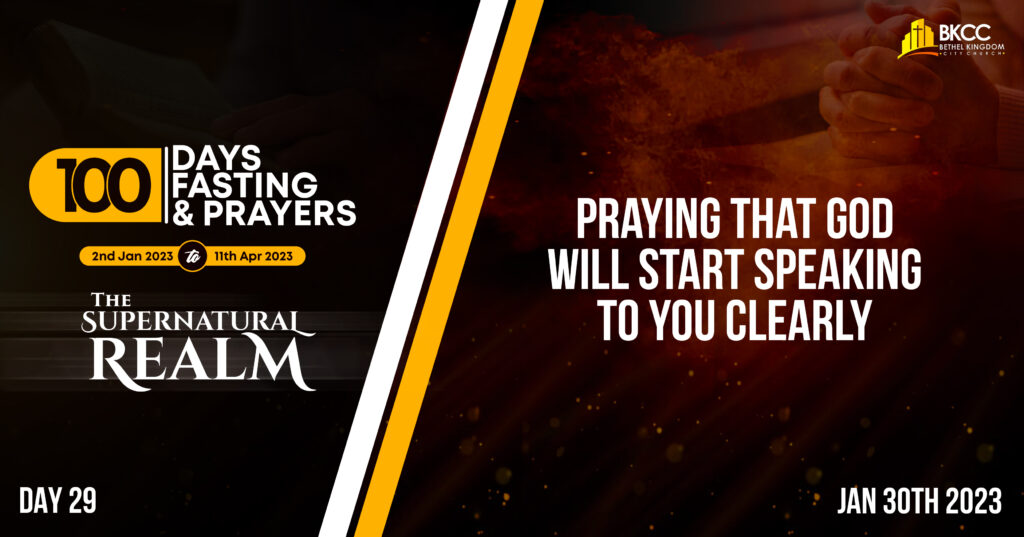 God speaking clearly