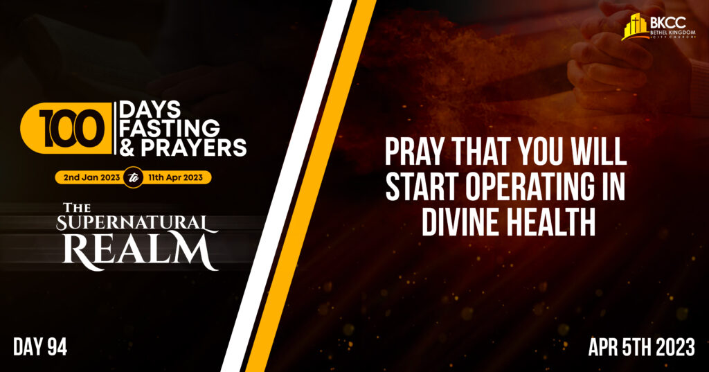 Operating In Divine Health