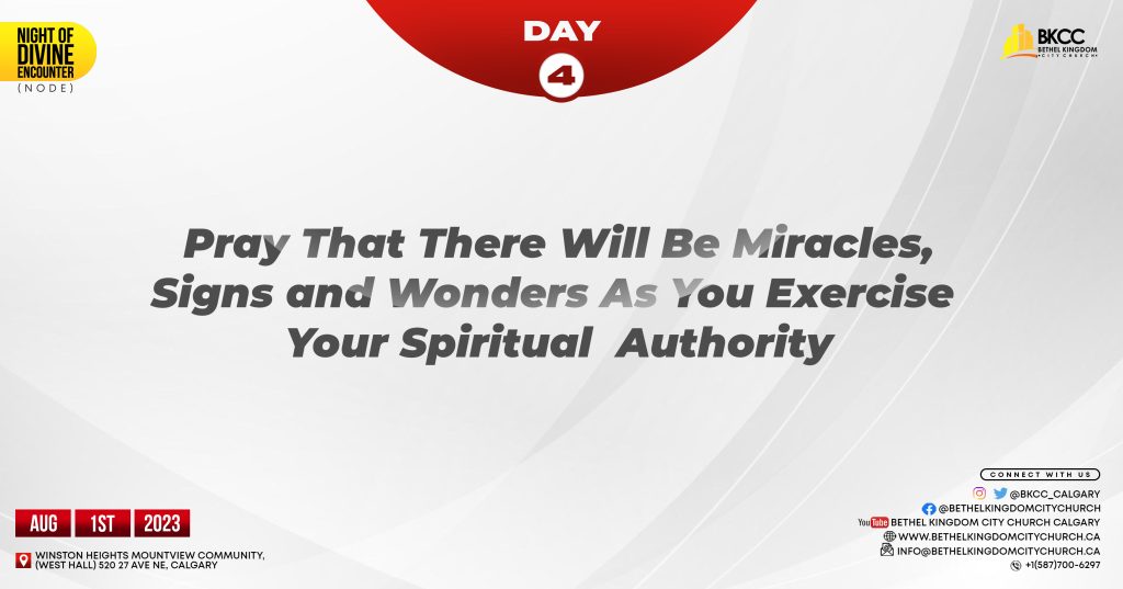 Pray For Great Signs and Wonders