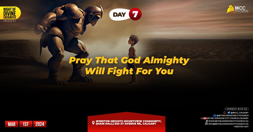 God Almighty Will Fight For You