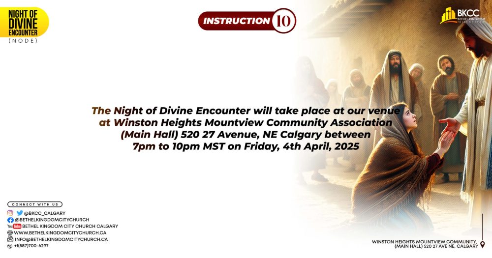 Praying For The Living Water, Infilling of the Holy Spirit