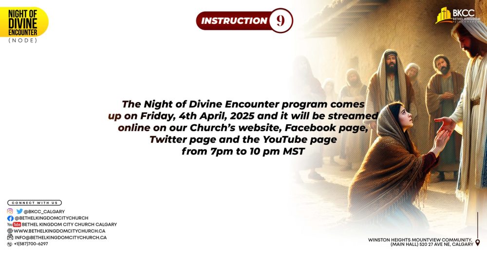 Praying For The Living Water, Infilling of the Holy Spirit