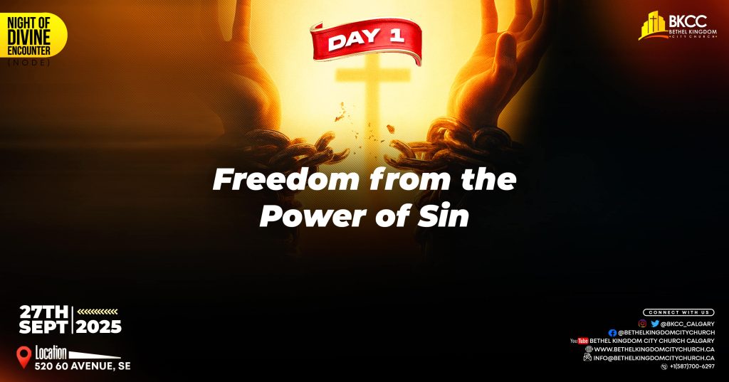 Freedom from the power of sin