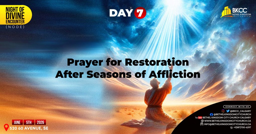 Prayer for Restoration After Seasons of Affliction