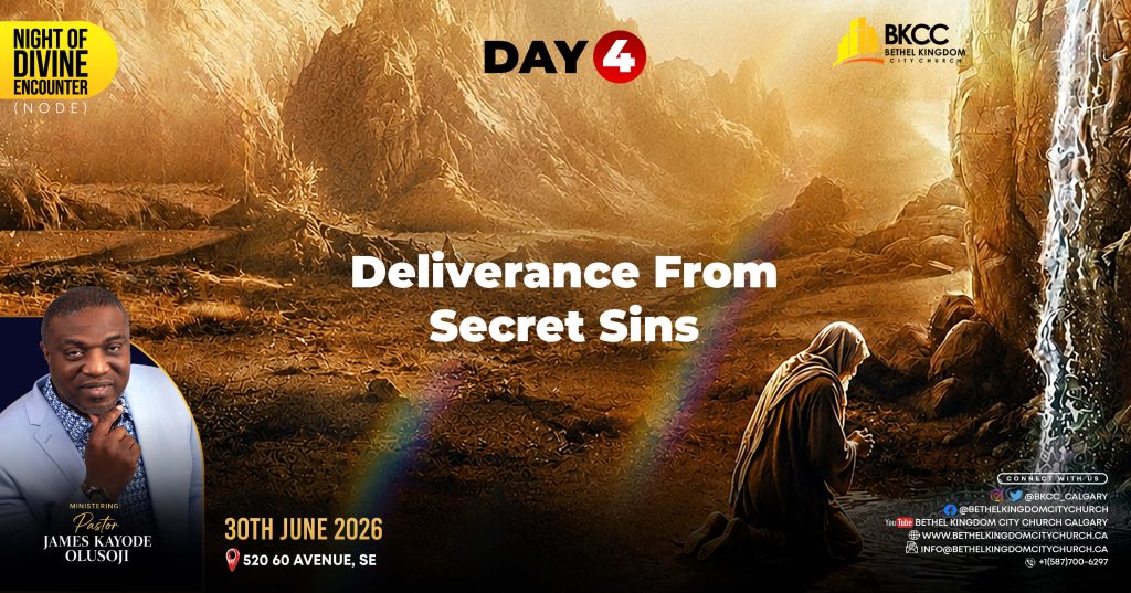 Deliverance From Secret Sins